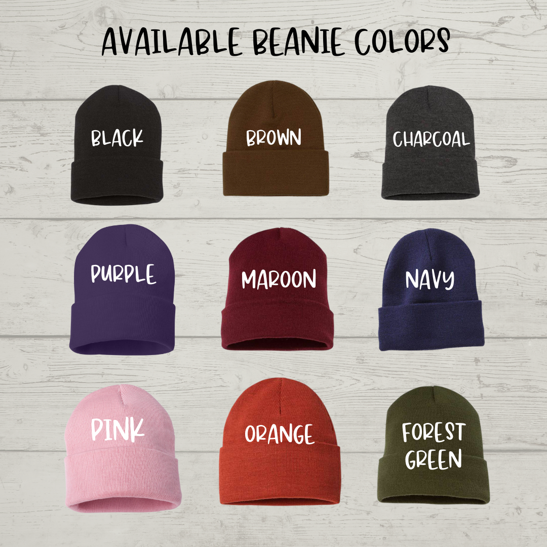 Custom Engraved Beanie Caps