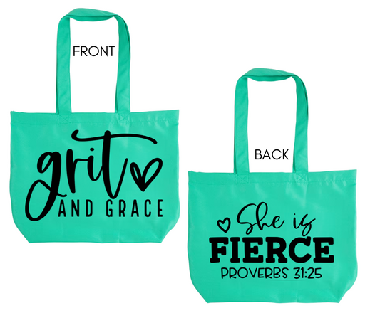 "Grit and Grace" Tote
