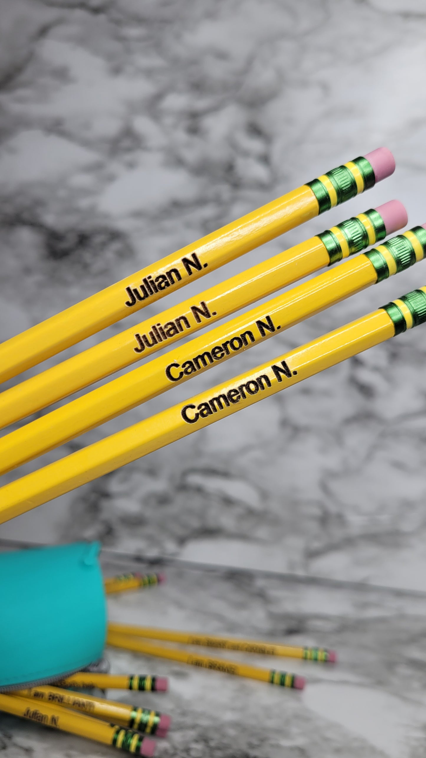 Personalized Engraved Pencils-Set of 12