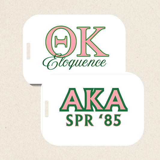 Acrylic Printed Luggage Tag (front/back)