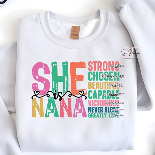 She is Nana, affirmations * DTF TRANSFER*