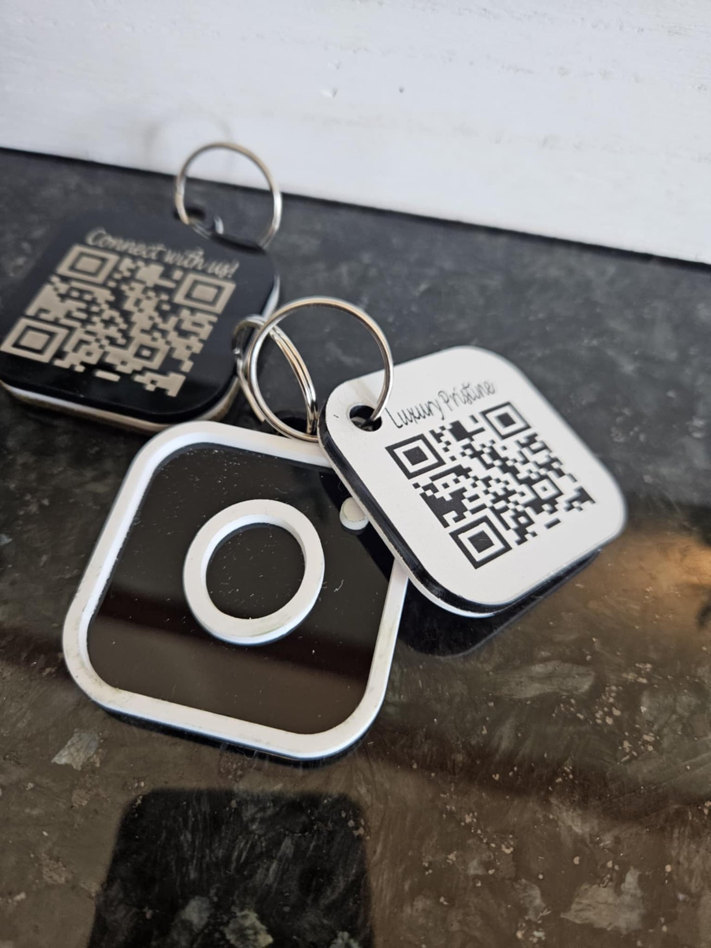 Acrylic QR Keychain