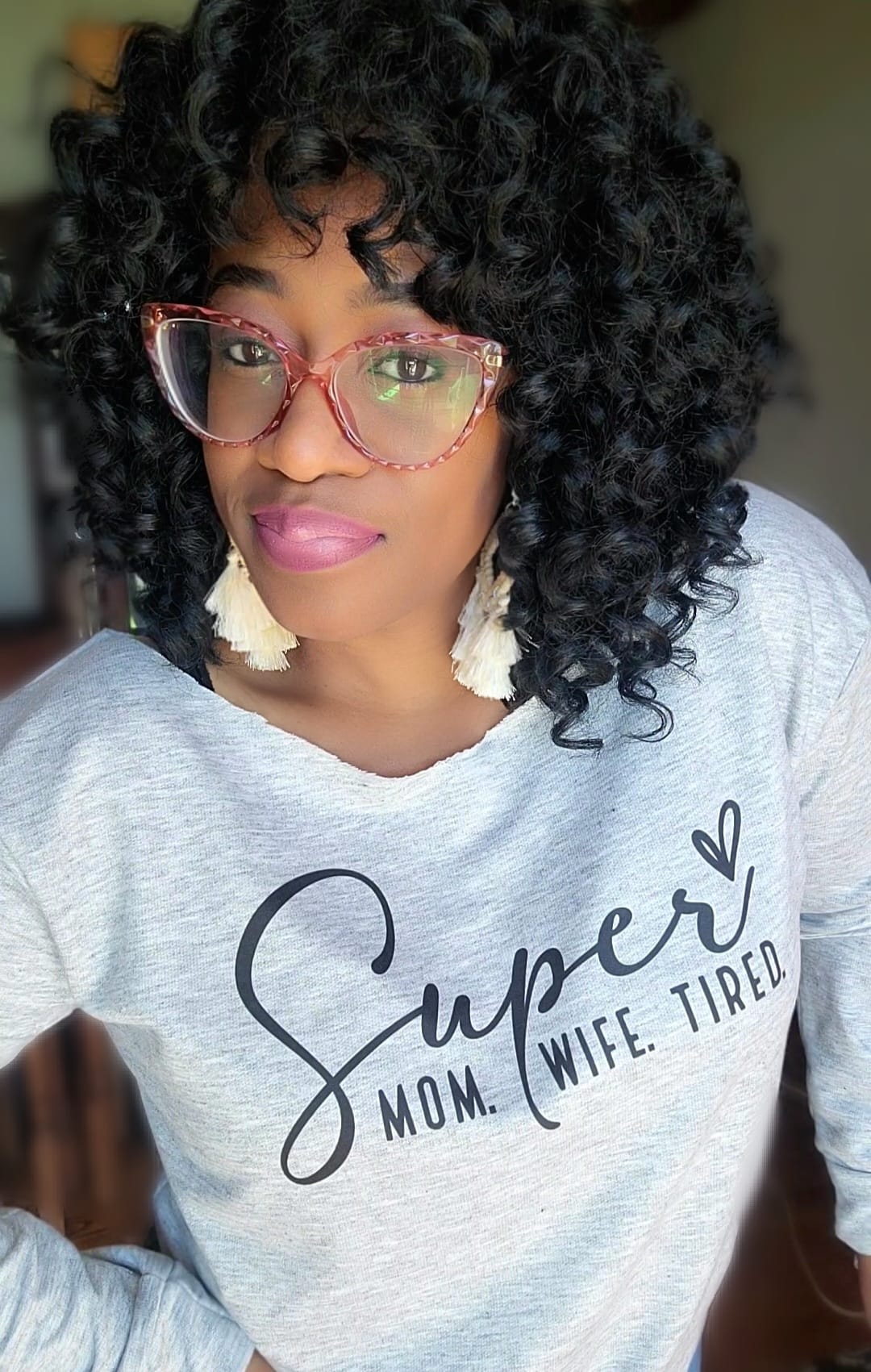 "Super Wife. Super Mom Super Tired" Sweatshirt